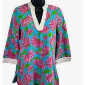 Lilly Pulitzer RARE JOY Tunic Cotton Women's XS